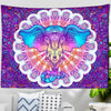 Elefant Mandala psychedelisch 1 - Wandtuch - Wand-Magie