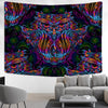 Eule psychedelisch 2 - Wandtuch - Wand-Magie