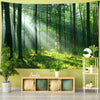 Lichtdurchfluteter Wald 4 - Wandtuch - Wand-Magie