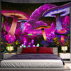 Mushroom-Wald Magenta Violett - Wandtuch - Wand-Magie