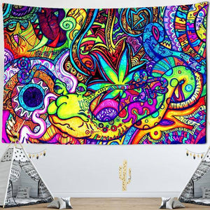 Schnecke Psychedelisch -  - Wand-Magie