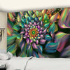 Blumen Mandala Kalt -  - Wand-Magie