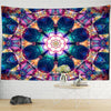 Blau Violett Blumenmandala -  - Wand-Magie